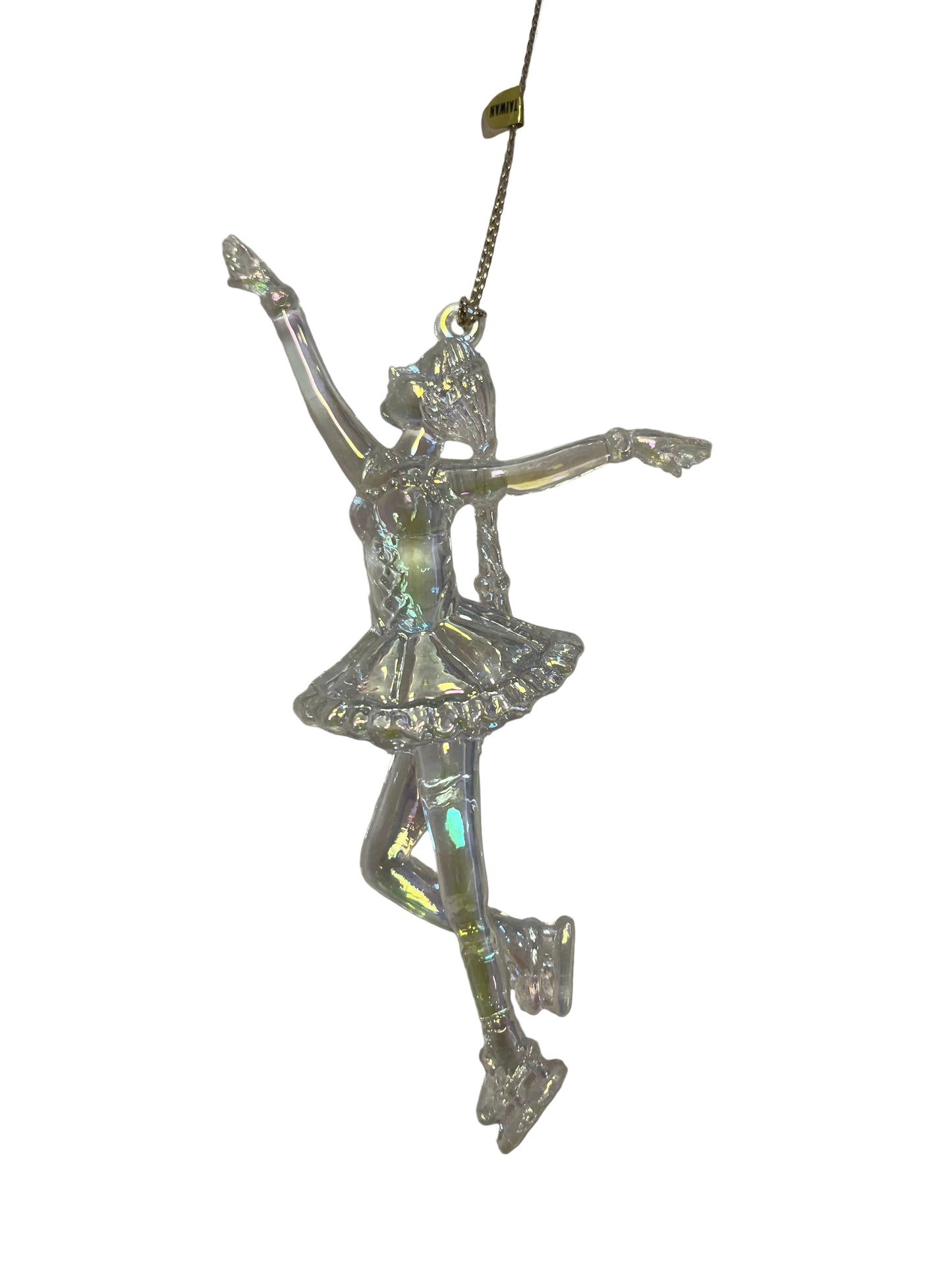 Iridescent Ice Skater Ornament