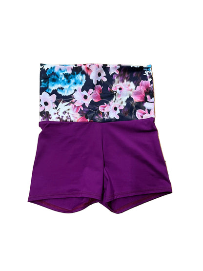 Floral High-Waist Booty Short
