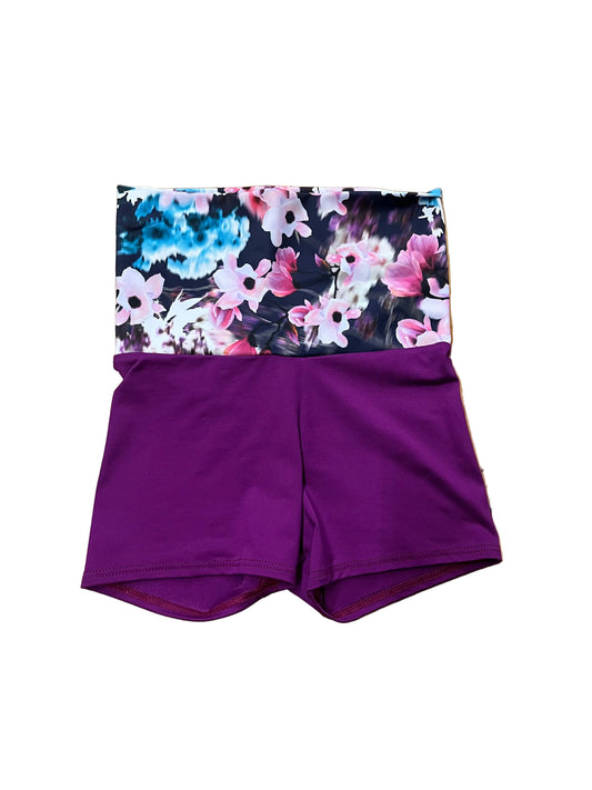 Floral High-Waist Booty Short