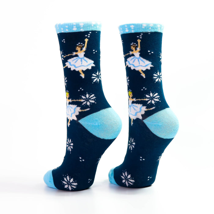 Snow Scene Dancers Socks