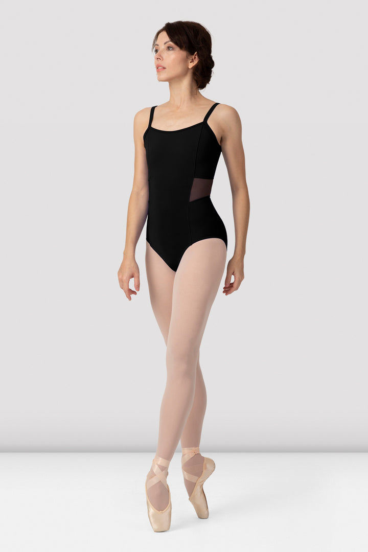 Boutique Mesh Panel Camisole Leotard