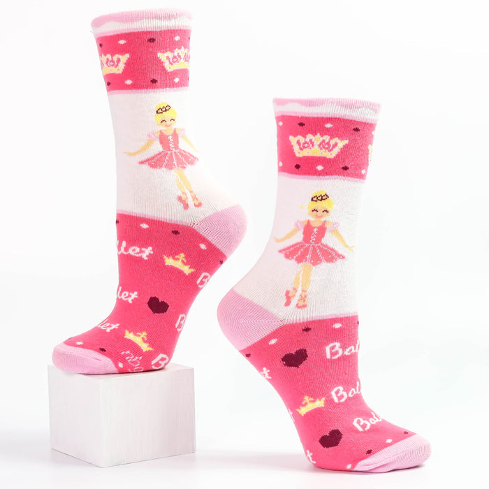 Sugar Plum Fairy Ballerina I Love Ballet Socks