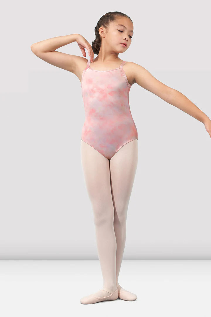 Watercolor Scoop Neck Leotard