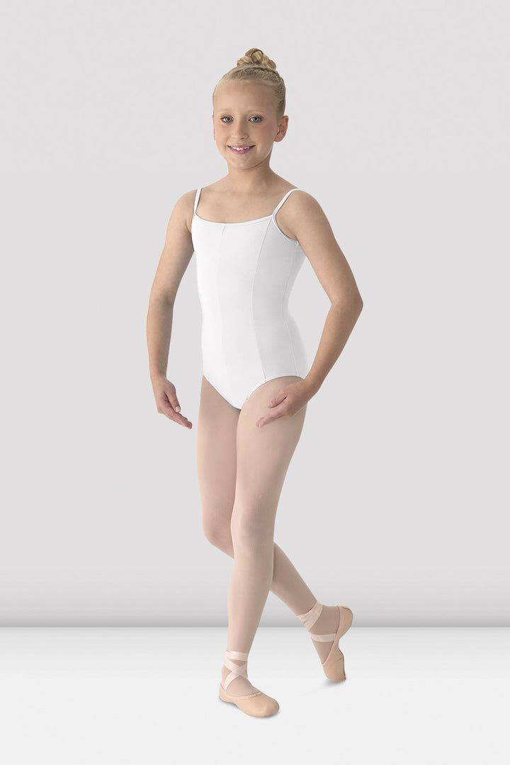 Mirella 207 Cotton Princess Seam Camisole Leotard - Youth