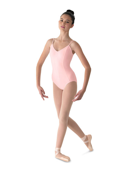 Mirella 207 Microlux Princess Seam Camisole Leotard - Adult Pink