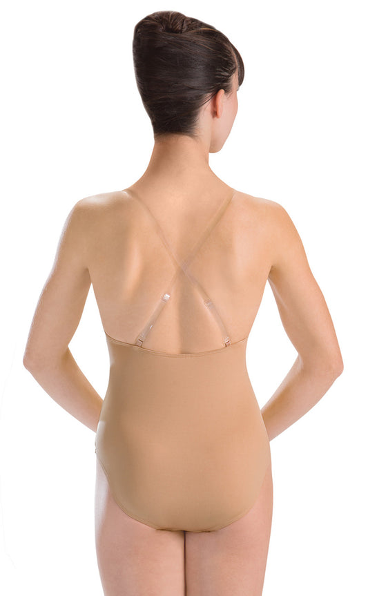 Convertible Strap Camisole Leotard with Removable Cups