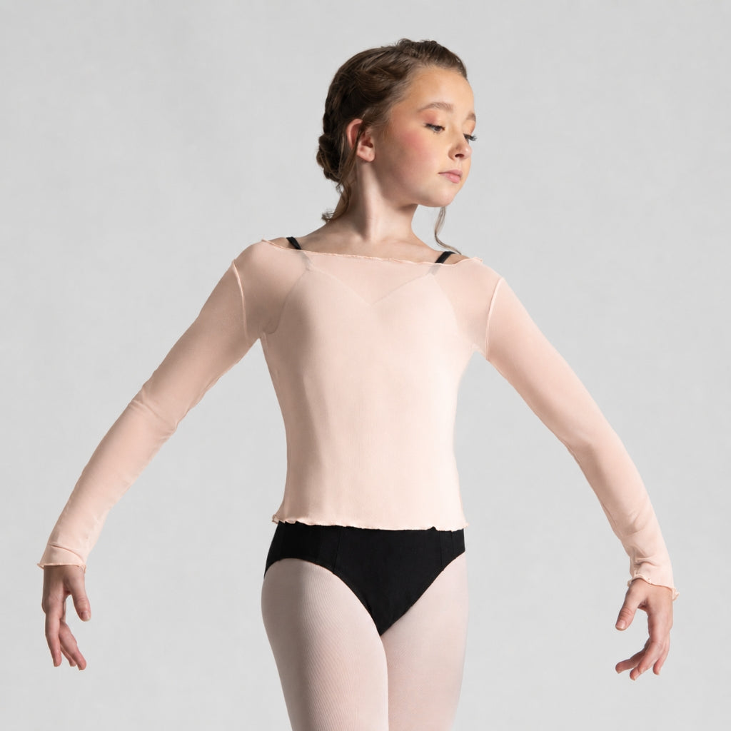 Natasha Sheer Dance Top - Youth