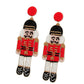 Seed Bead Nutcracker Earrings