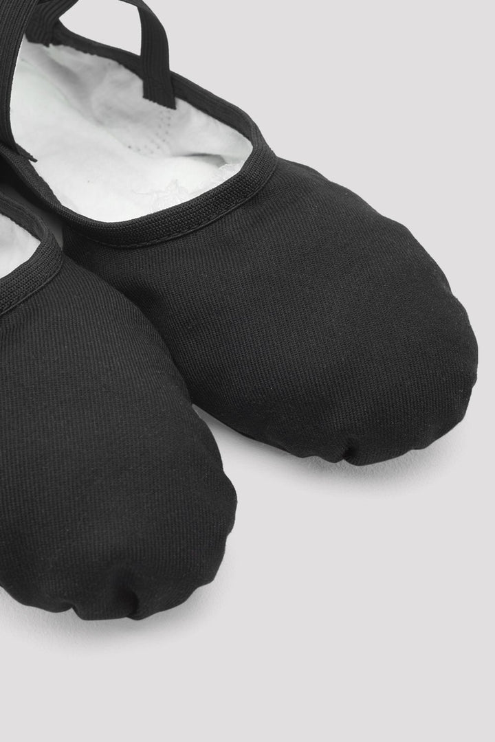 Performa Stretch Canvas Ballet Shoes - Black