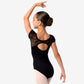 Fab Deb Floral Lace Cap Sleeve Leotard