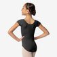 Trissie Seamed Cap Sleeve Leotard