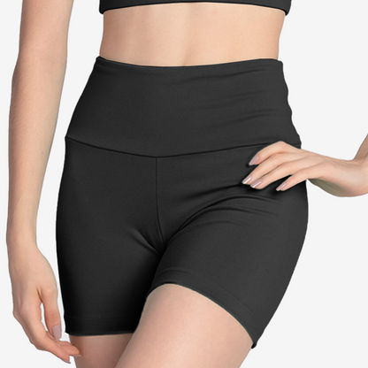 Raya High-Waisted Microfiber Shorts