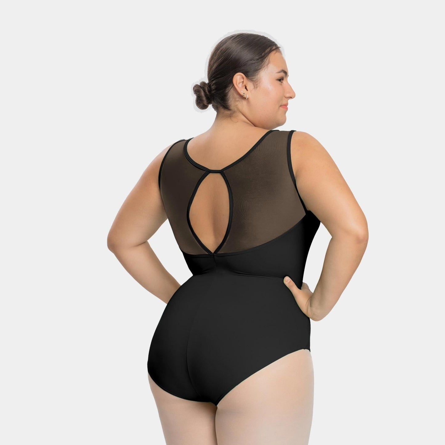 Gemina Keyhole Back Curvy Tank Leotard