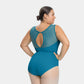 Gemina Keyhole Back Curvy Tank Leotard