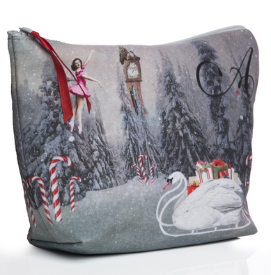 Nutcracker Print Makeup Bag