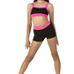 Two-Tone Twist Back Bra Top