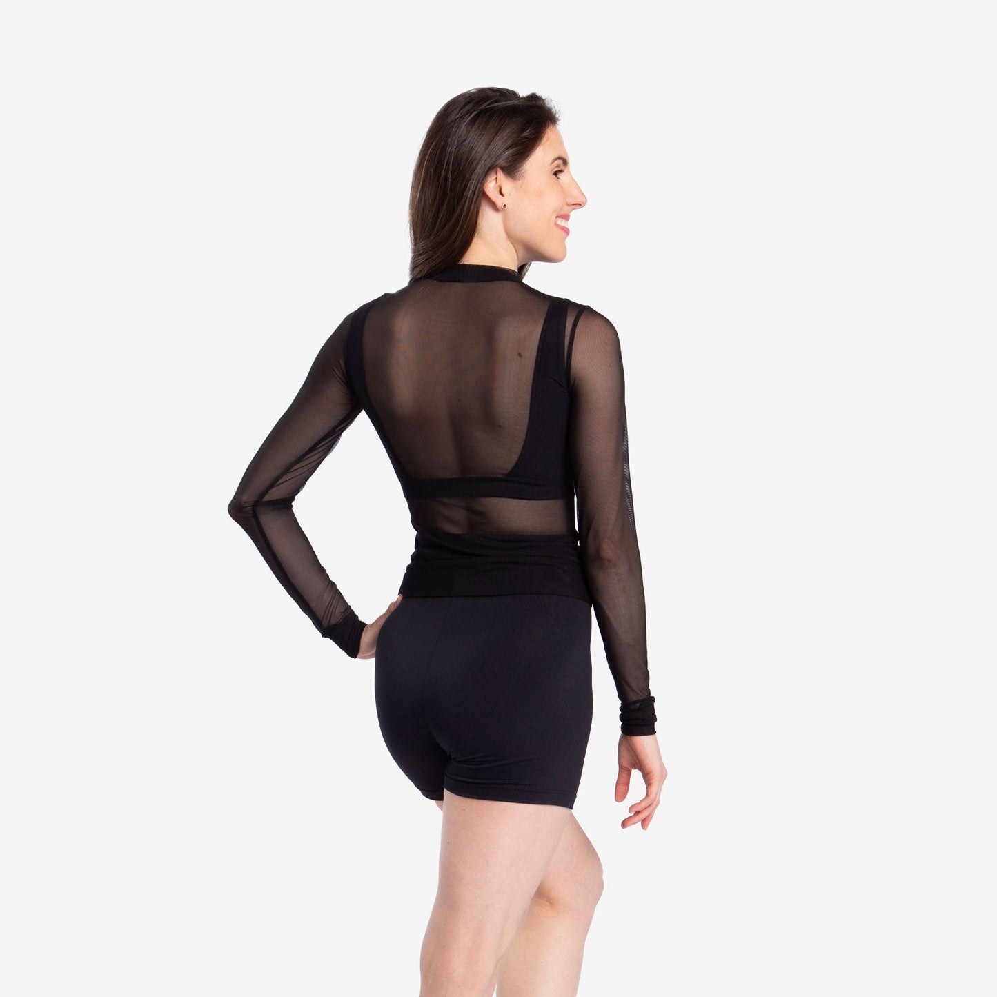 Cassie Long Sleeve Mesh Top