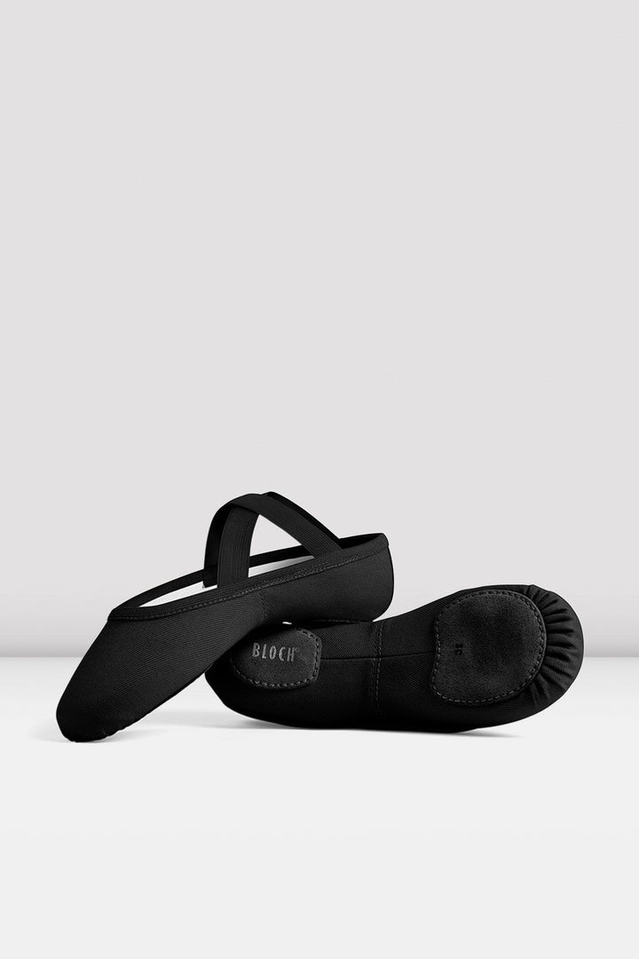 Performa Stretch Canvas Ballet Shoes - Black
