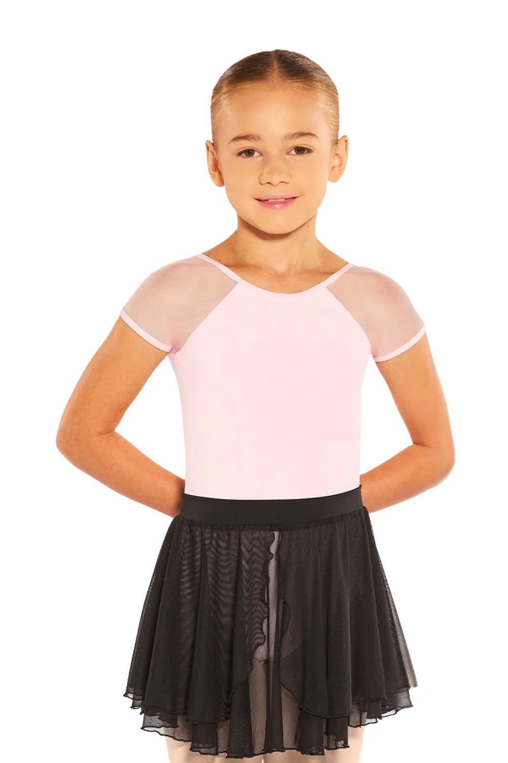Two-Tier Mesh Pull-On Skirt