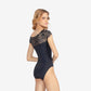 Elenita Lace Cap Sleeve Leotard