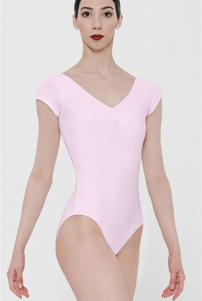 Candide Ladies Short Sleeve Leotard (Pink)