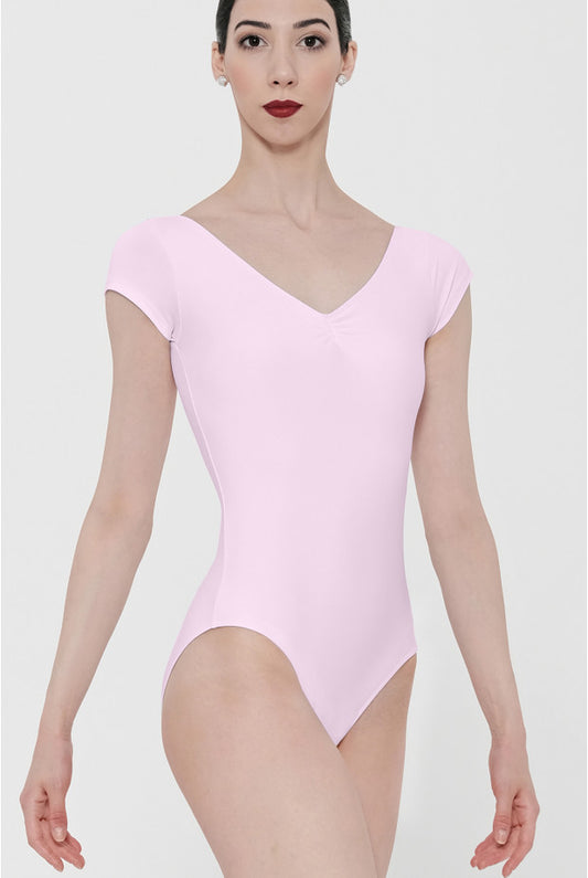 Candide Ladies Short Sleeve Leotard (Pink)