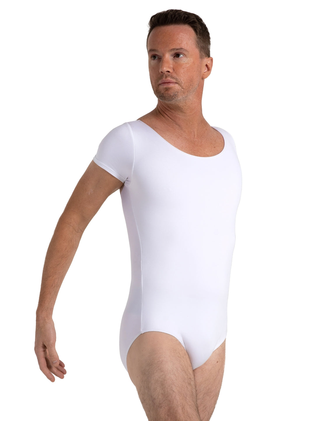 Studio Collection Short Sleeve Mens Leotard