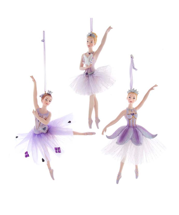 Royal Splendor Purple Ballet Ornament