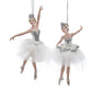 Silver/White Ballerina Swan Ornaments