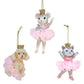 Pink Ballet Animal Ornament