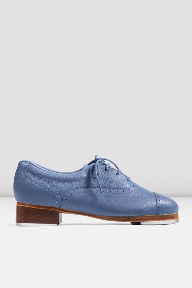 Ladies Jason Samuels Smith Pebble Leather Tap Shoes - Sky Blue