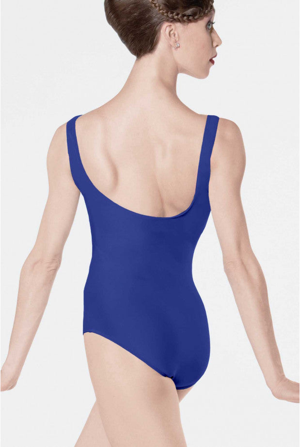 Faustine Ladies Pinch Front Tank Leotard (Royal)