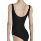 Faustine Ladies Pinch Front Tank Leotard (Black)