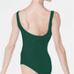 Faustine Ladies Pinch Front Tank Leotard (Forest Green)