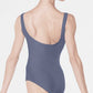 Faustine Ladies Pinch Front Tank Leotard (Dark Grey)