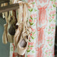 Ballet Slippers & Florals Fleece Throw Blanket