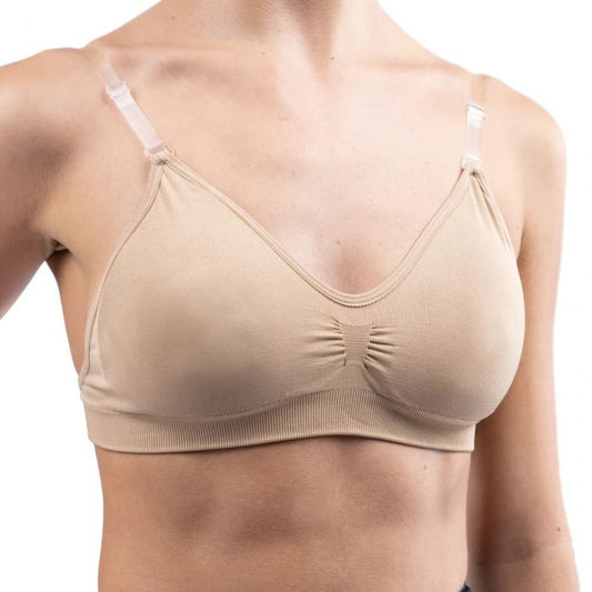 Clear Back Padded Bra - Youth