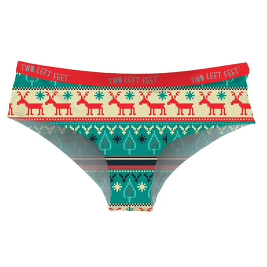 Reindeer Xing Ugly Sweater Women's Hipsters