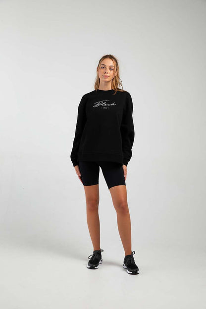 Off-Duty Oversized Crew Sweatshirt