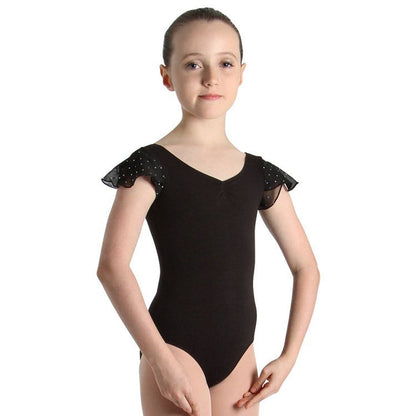 Sequin Flutter Sleeve Leotard