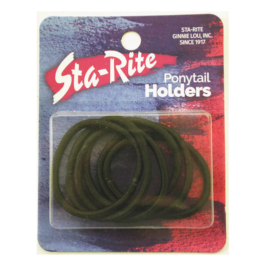 Metal Free Elastics Ponytail Holders - Black