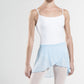Child Ballet Sky Blue stretch tulle short wrap skirt