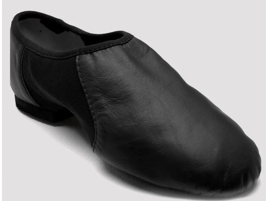 Neo-Flex Slip-on Leather Jazz Shoe - Black