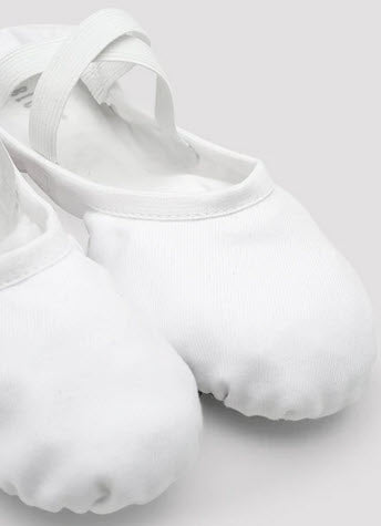 Performa Stretch Canvas Ballet Shoes - WHITE