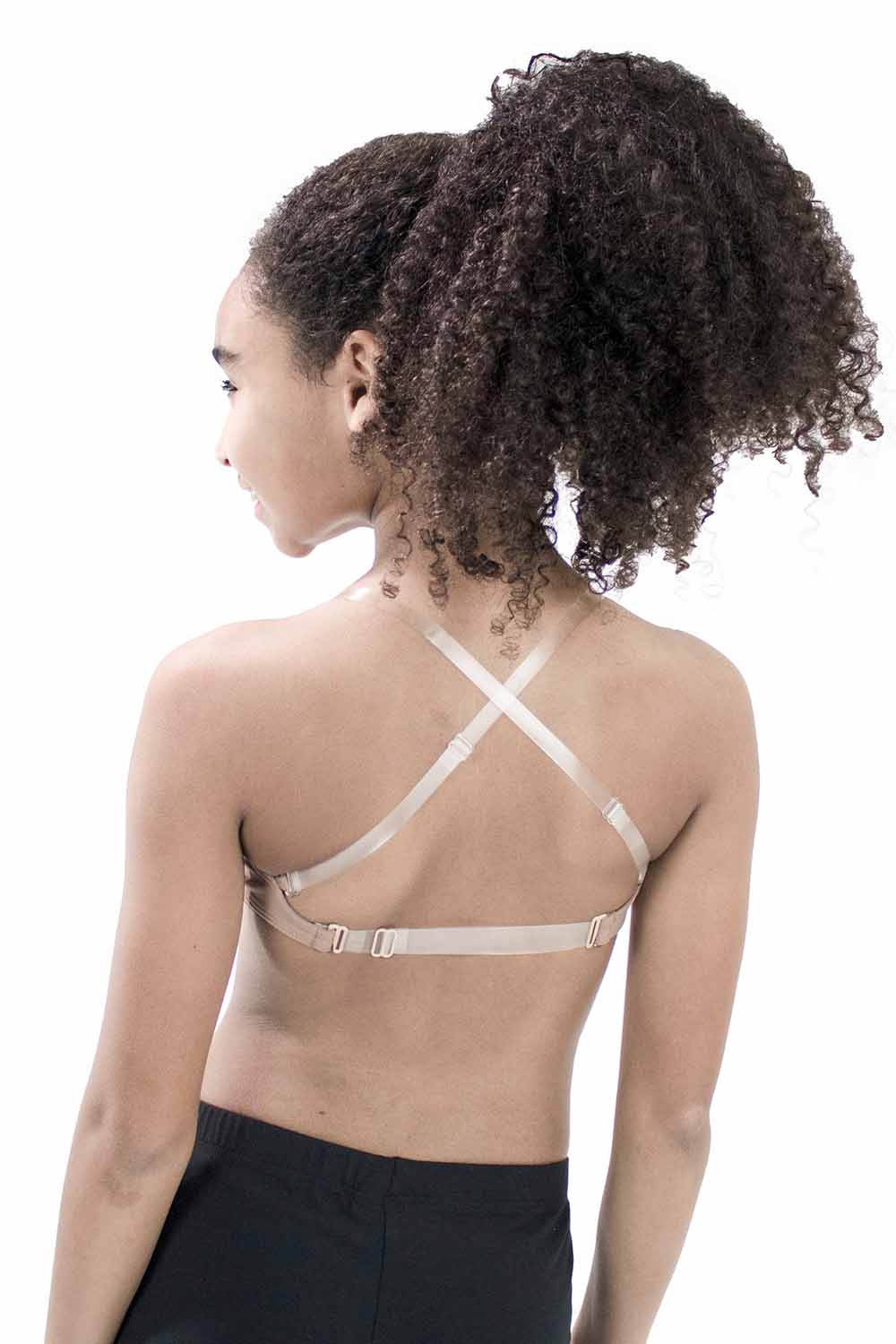 Girls' Seamless Microfiber Clear Back Bra | Dancewear | Basic Moves Nude / L/XL Girls' Seamless Microfiber Clear Back Bra | Dancewear | Basic Moves Nude / L/XL