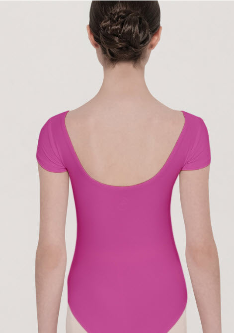Candide Youth Short Sleeve Leotard (Fushia)