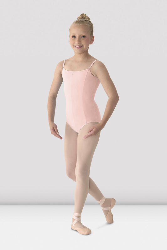 Mirella 207 Microlux Princess Seam Camisole Leotard - Youth  Pink