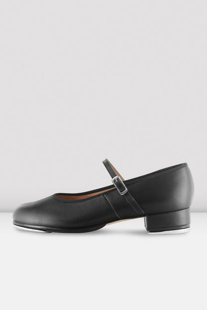 Tap-On Leather Shoes for Youth - Black