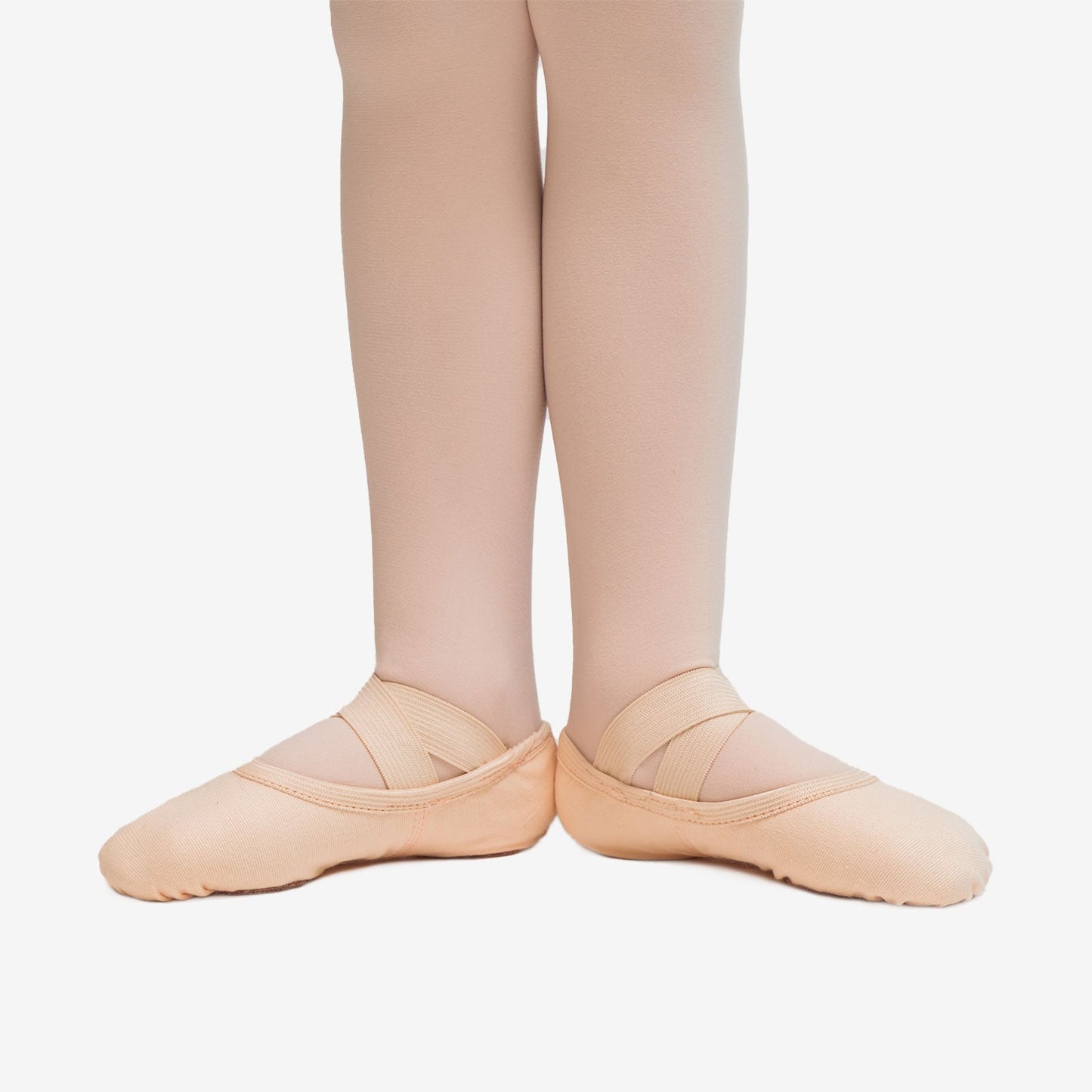 Bliss Stretch Canvas Youth Ballet Slipper - Light Pink