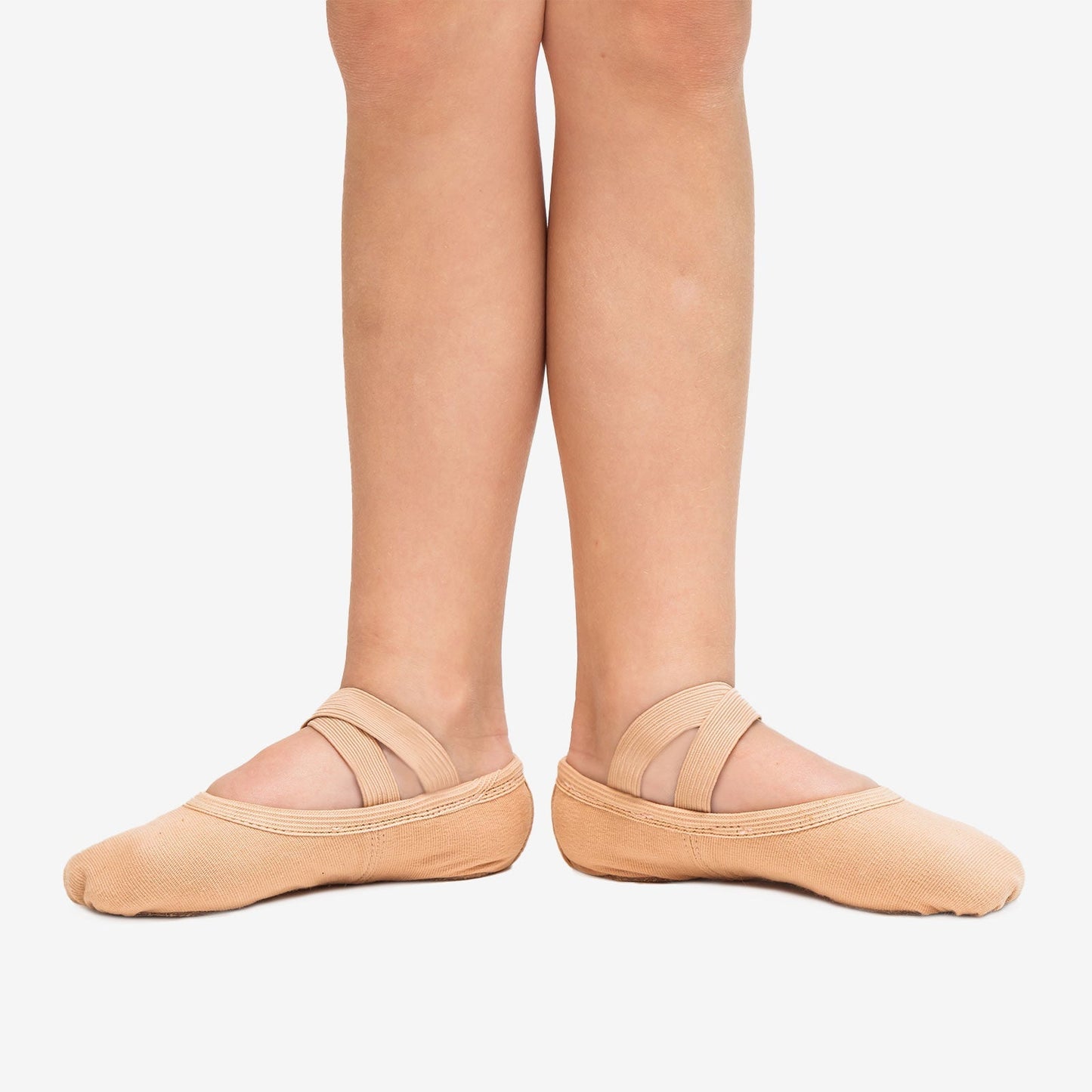 Bliss Stretch Canvas Youth Ballet Slipper - Sand